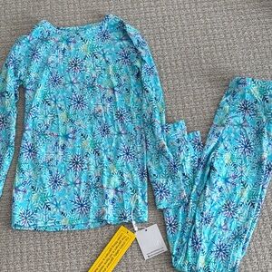 Birdie bean Snowflake bamboo Pajamas - sold out in this size 7/8